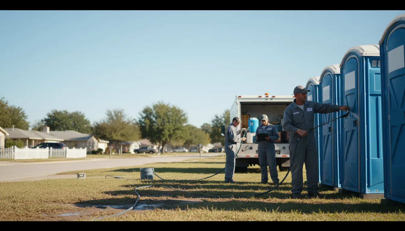 Long-Term Portable Toilet Rental in Garciasville, TX near me